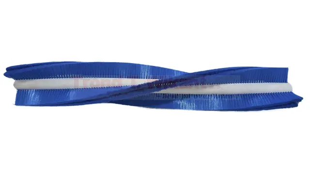 Valsebørste stanset Ø170/60/25 Lg.1050mm Spiral 3x2 rekker ø0,15mm PA blå 