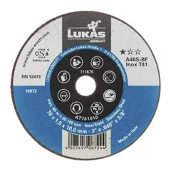 Kappeskive 050 x 01 x 10mm A46S-BF INOX