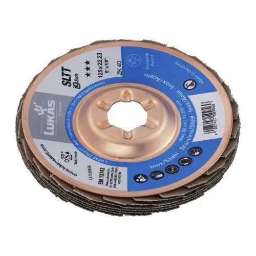 Lamellslipeskive Ø 125 x 22 ZK 040 SLTT Zirkon 