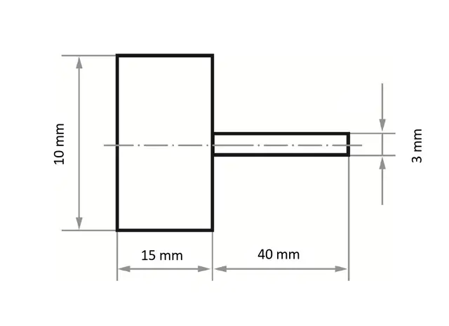 Lamellslipestift Ø 10x15x3 K320 SFL 