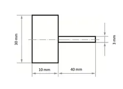 Lamellslipestift &#216; 30x10x3 K060 SFL