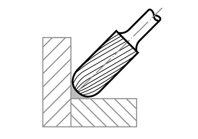 Hårdmetallfil HFC 0313.03 Z5 Fin 