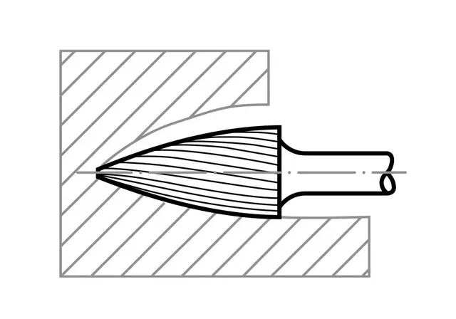 Hårdmetallfil HFG 0613.03 Z5 Fin 