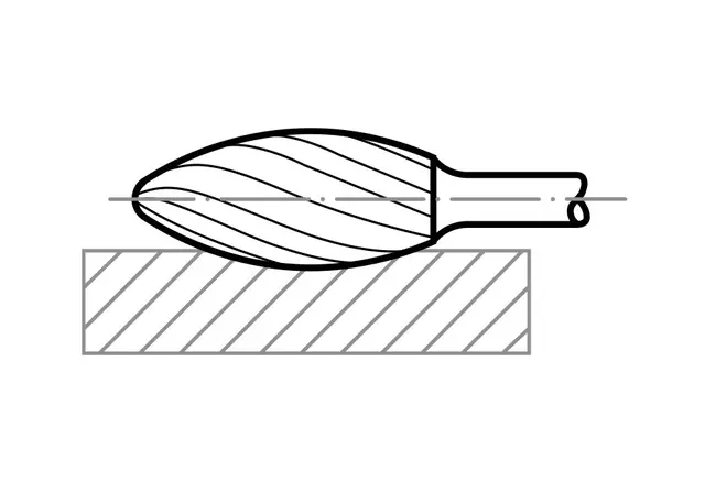 Hårdmetallfil HFH 0307.03 Z5 Fin 