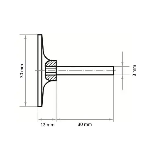 Borrelåsrondell holder GTH 030.03 