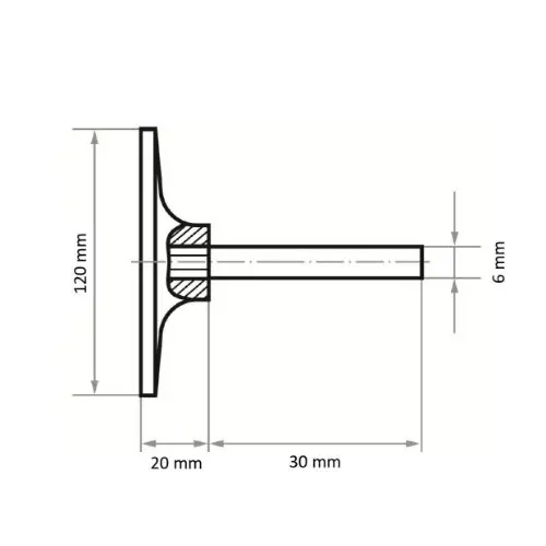Borrelåsrondell holder GTH 120.06 