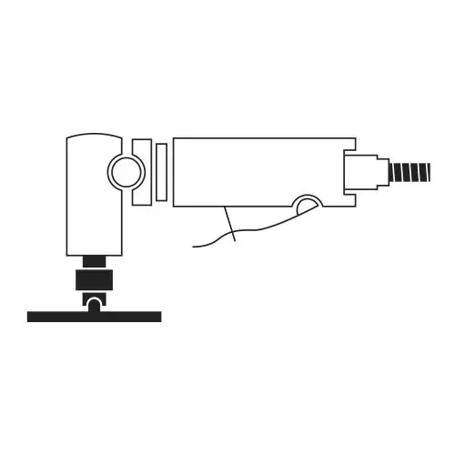 Quick-Lock holder S 75 M, 6mm spindel Gummi for stålring 