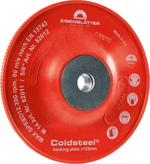 Underlagstallerken &#216; 125mm Fiberdisk M14 R&#248;d Rillet